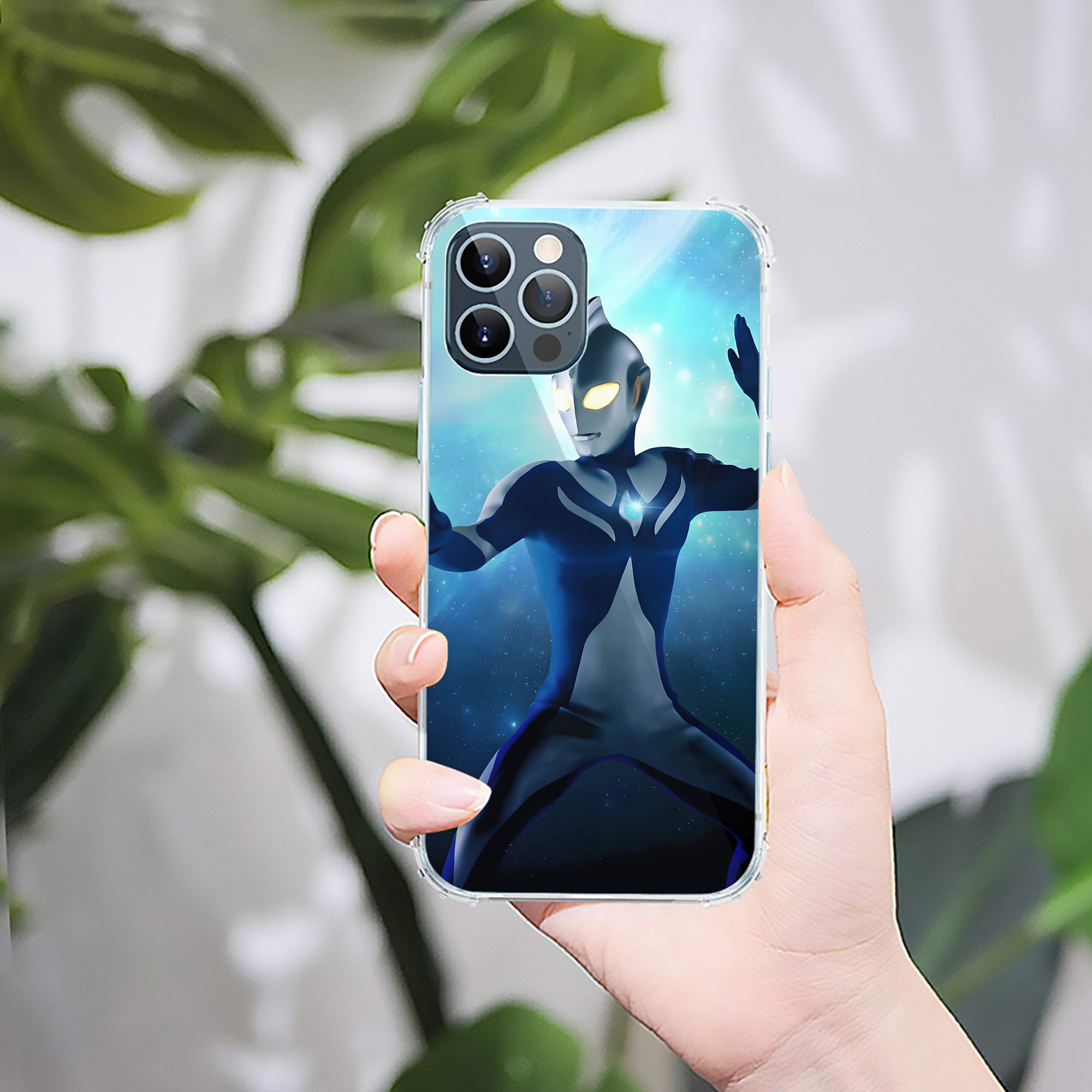 （画像用） ウルトラマン Ultraman 【iPhone 12シリーズ対応】透明スマホケース（クリアソフトケース）